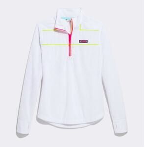 Vineyard vines neon/ white terry cloth pullover size XS